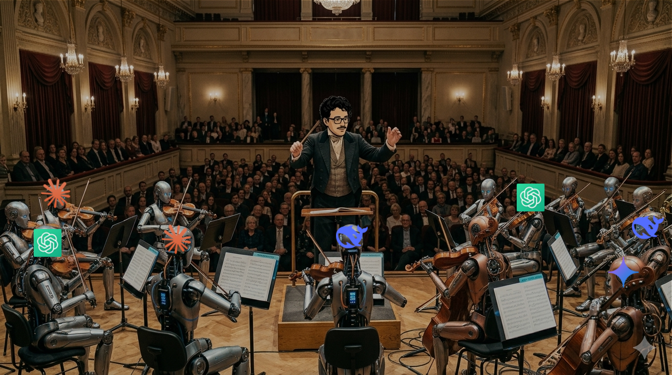 Orchestrating AI agents as a team leader